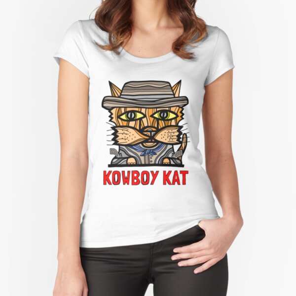 "Kowboy Kat" Fitted Scoop T-Shirt