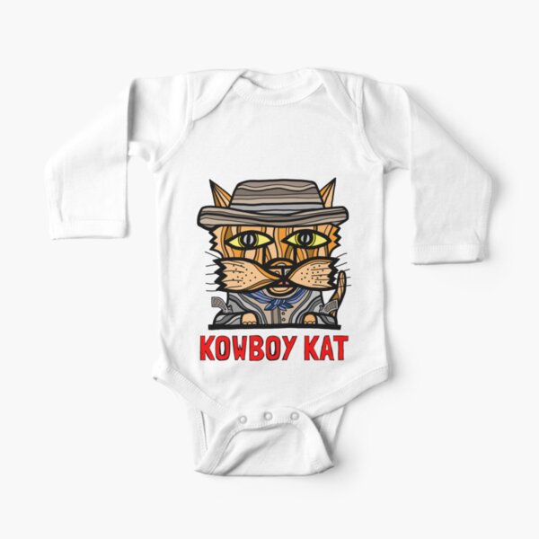 "Kowboy Kat" Long Sleeve Baby One-Piece