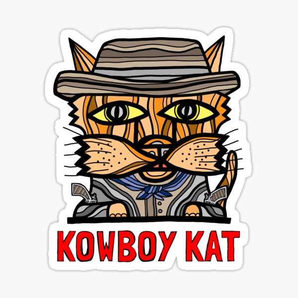 "Kowboy Kat" Sticker