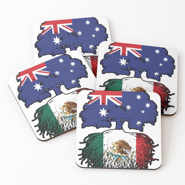 Item preview, Mexico Mexican Australian Australia Tree Roots Flag designed and sold by FlagX.