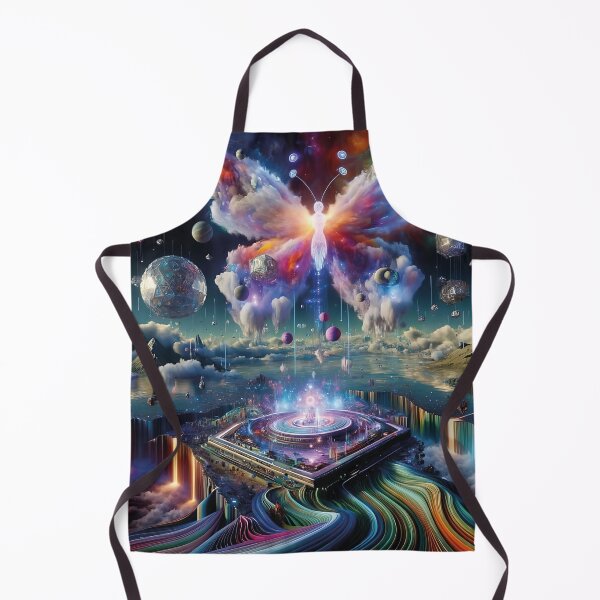 Item preview, Kaleidoscopic Nebula Over Liquid Chrome designed and sold by koreatvtea.