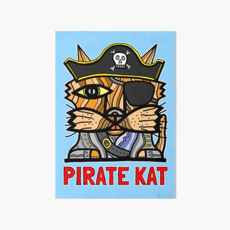 "Pirate Kat" Art Board Print