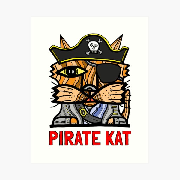 "Pirate Kat" Art Print