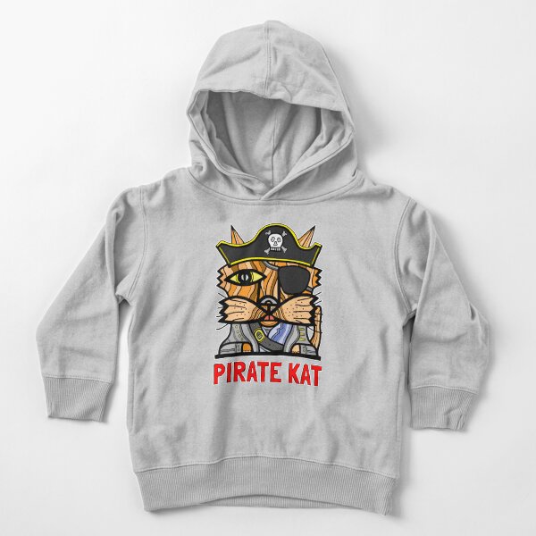 "Pirate Kat" Toddler Pullover Hoodie