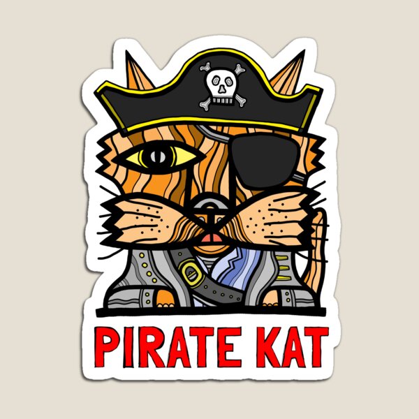 "Pirate Kat" Magnet