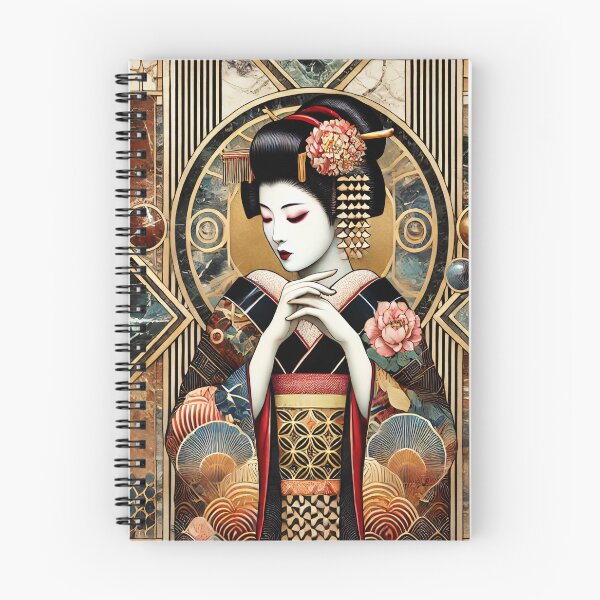 Item preview, Art Deco Geisha - Japanese Elegance Meets Modern Design designed and sold by SakuraJapanArt.