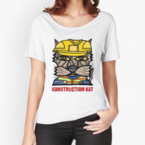 "Konstruction Kat" Relaxed Fit T-Shirt