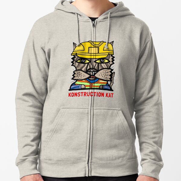 "Konstruction Kat" Zipped Hoodie