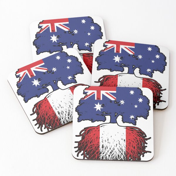 Item preview, Peru Peruvian Australian Australia Tree Roots Flag designed and sold by FlagX.