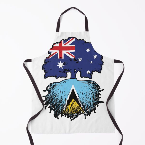 Item preview, Saint Lucia Saint Lucian Australian Australia Tree Roots Flag designed and sold by FlagX.