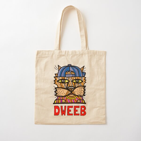 "Dweeb Kat" Cotton Tote Bag