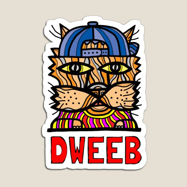 "Dweeb Kat" Magnet