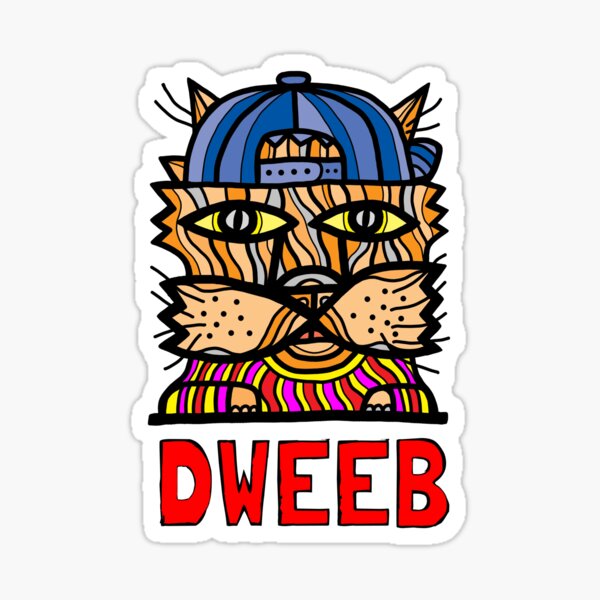 "Dweeb Kat" Sticker