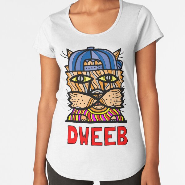 "Dweeb Kat" Premium Scoop T-Shirt