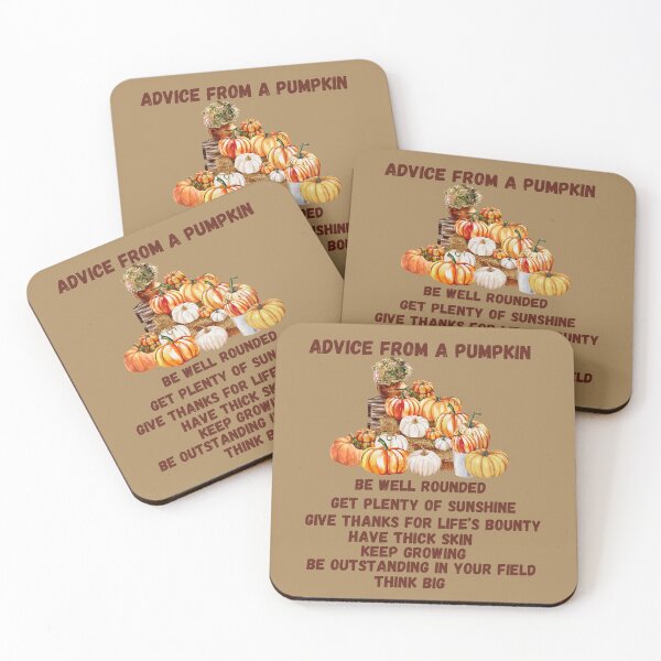Item preview, Advice from a pumpkin, watercolor picture designed and sold by JDreaming.