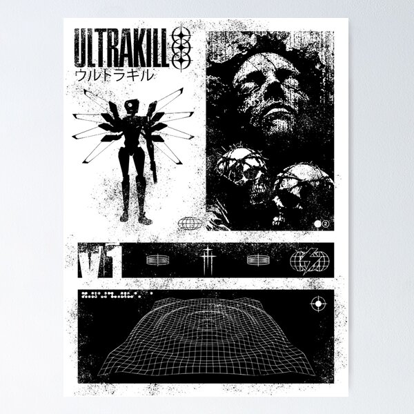 Item preview, ULTRAKILL V1 Grunge Style poster designed and sold by Polygremlin.