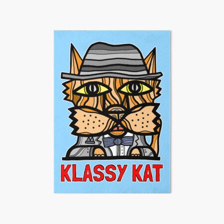 "Klassy Kat" Art Board Print