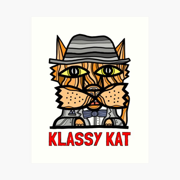 "Klassy Kat" Art Print