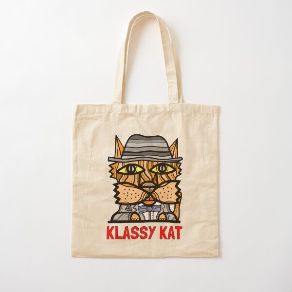 "Klassy Kat" Cotton Tote Bag