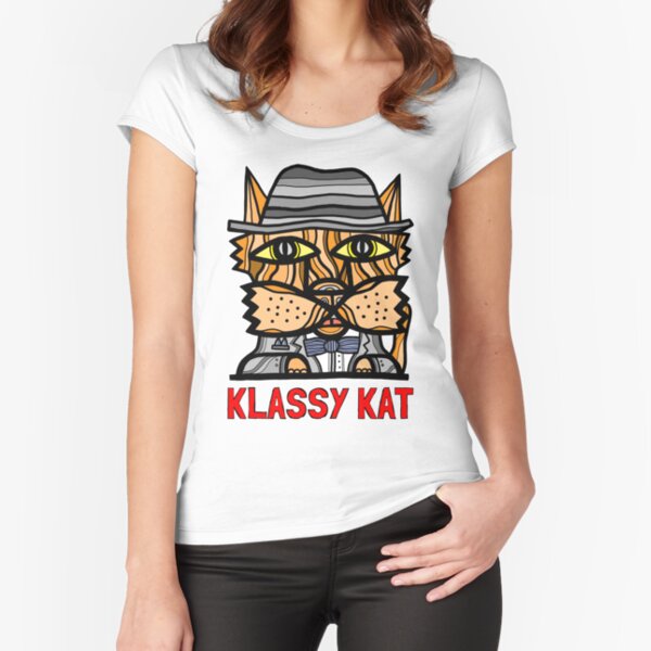 "Klassy Kat" Fitted Scoop T-Shirt