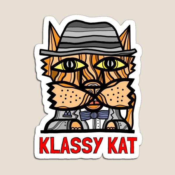 "Klassy Kat" Magnet