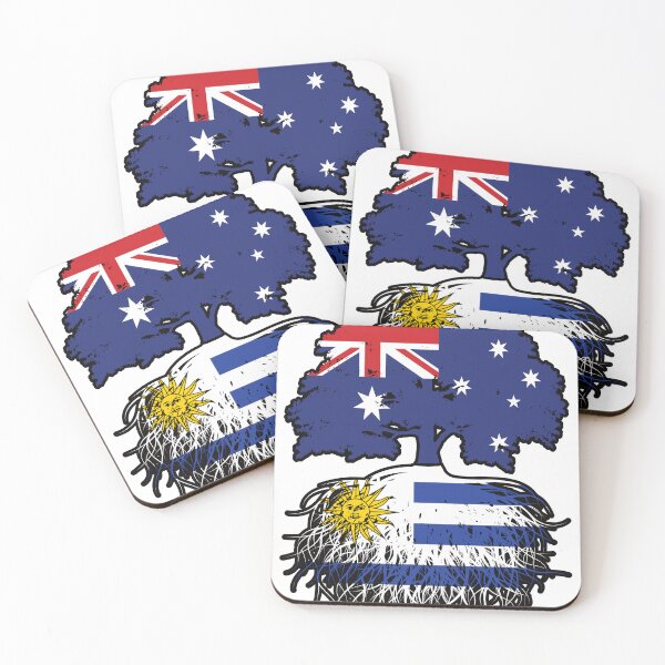 Item preview, Uruguay Uruguayan Australian Australia Tree Roots Flag designed and sold by FlagX.