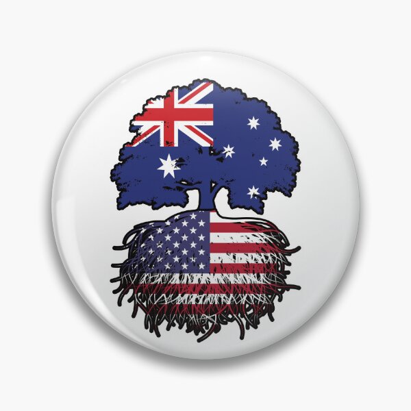 Item preview, USA American Australian Australia Tree Roots Flag designed and sold by FlagX.