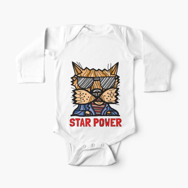 "Star Power" Long Sleeve Baby One-Piece