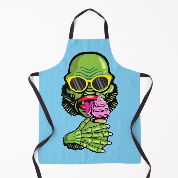Item preview, Creature from the Black Lagoon Enjoys Ice Cream designed and sold by BlueSkyTheory.