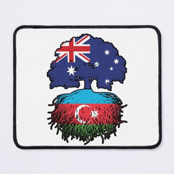 Item preview, Azerbaijan Azerbaijani Australian Australia Tree Roots Flag designed and sold by FlagX.