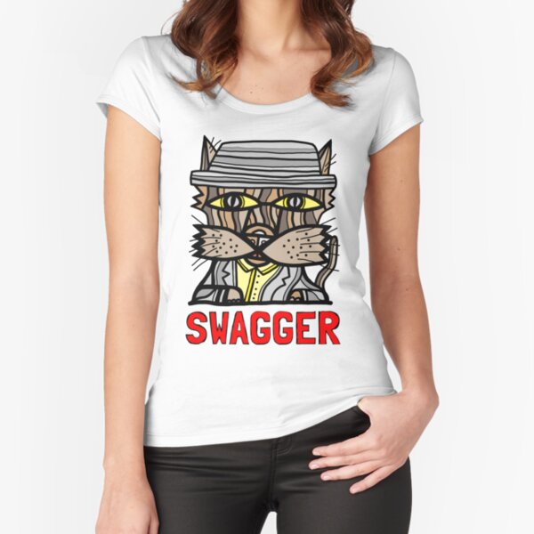 "Swagger" Fitted Scoop T-Shirt