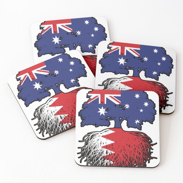 Item preview, Bahrain Bahraini Australian Australia Tree Roots Flag designed and sold by FlagX.