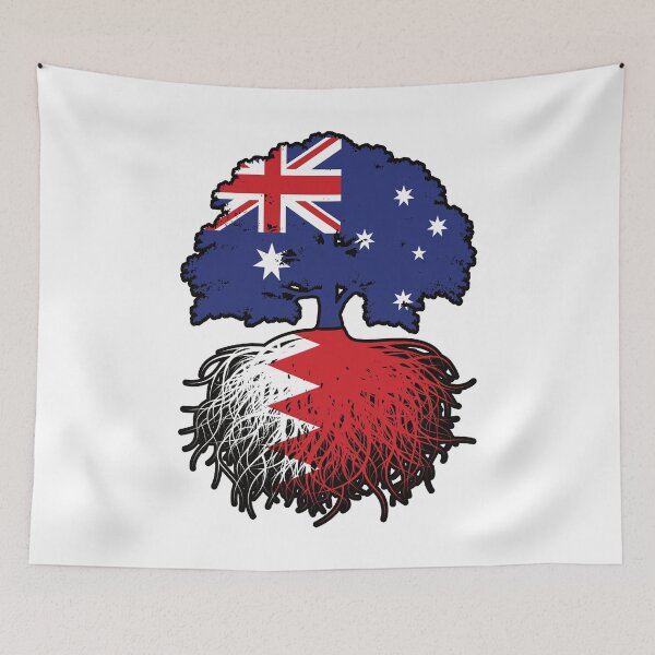 Item preview, Bahrain Bahraini Australian Australia Tree Roots Flag designed and sold by FlagX.