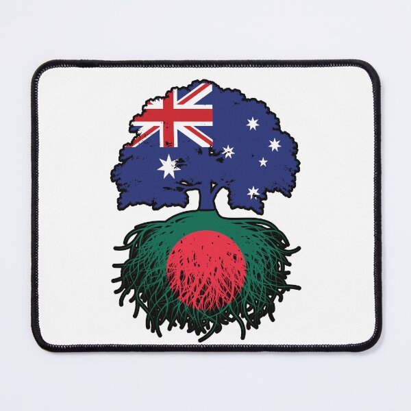 Item preview, Bangladesh Bangladeshi Australian Australia Tree Roots Flag designed and sold by FlagX.