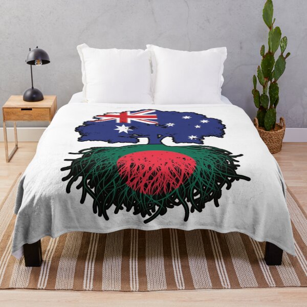 Item preview, Bangladesh Bangladeshi Australian Australia Tree Roots Flag designed and sold by FlagX.