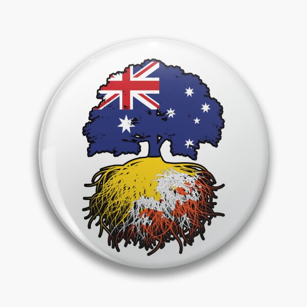 Item preview, Bhutan Bhutanese Australian Australia Tree Roots Flag designed and sold by FlagX.
