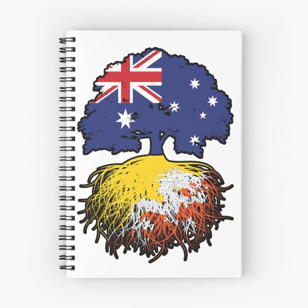 Item preview, Bhutan Bhutanese Australian Australia Tree Roots Flag designed and sold by FlagX.