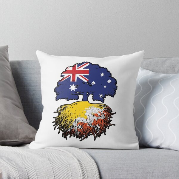 Item preview, Bhutan Bhutanese Australian Australia Tree Roots Flag designed and sold by FlagX.