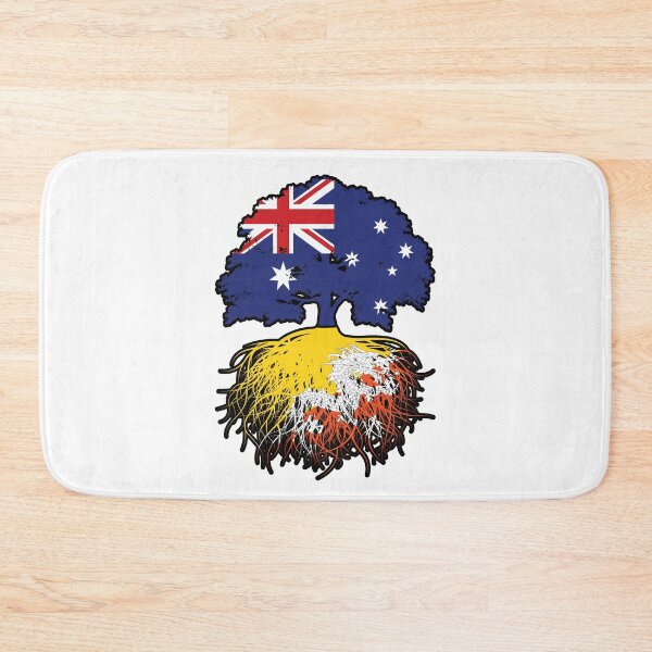 Item preview, Bhutan Bhutanese Australian Australia Tree Roots Flag designed and sold by FlagX.