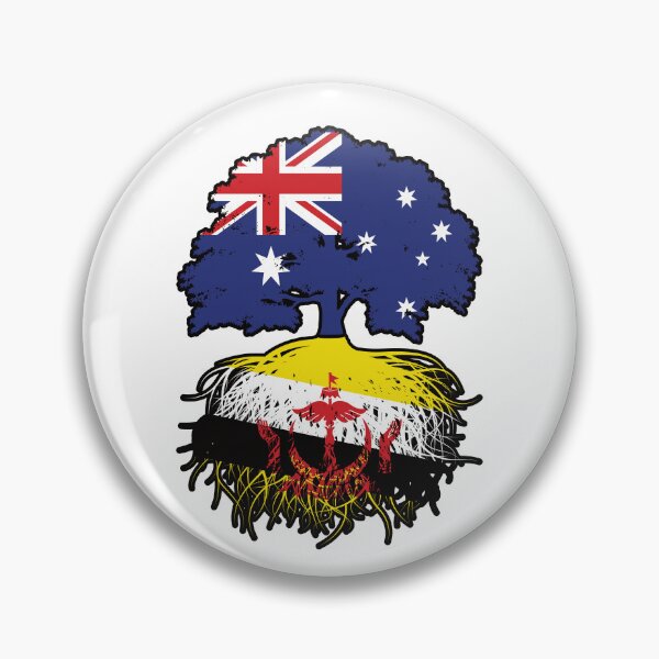 Item preview, Brunei Bruneian Australian Australia Tree Roots Flag designed and sold by FlagX.