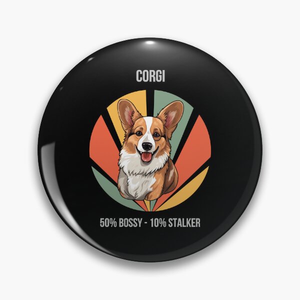Item preview, 50% Bossy, 50% Stalker - Corgi designed and sold by Numbers-Art.