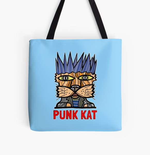 "Punk Kat" All Over Print Tote Bag