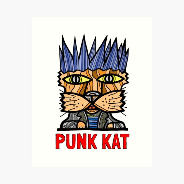 "Punk Kat" Art Print