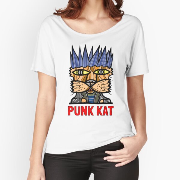 "Punk Kat" Relaxed Fit T-Shirt