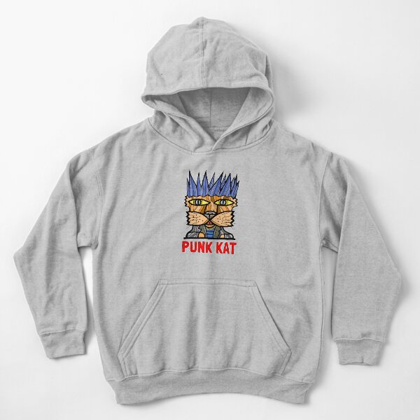 "Punk Kat" Kids Pullover Hoodie