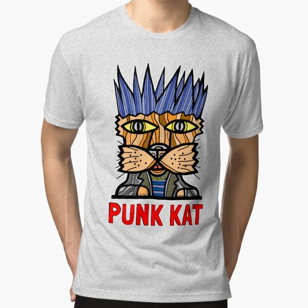 "Punk Kat" Tri-blend T-Shirt
