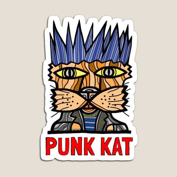 "Punk Kat" Magnet