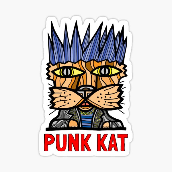 "Punk Kat" Sticker