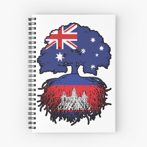 Item preview, Cambodia Cambodian Australian Australia Tree Roots Flag designed and sold by FlagX.