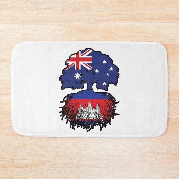Item preview, Cambodia Cambodian Australian Australia Tree Roots Flag designed and sold by FlagX.